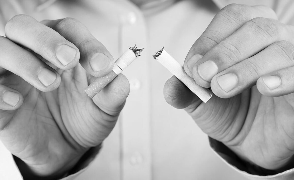 Quitting smoking with prostate
