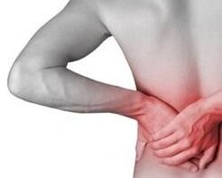 back pain with prostate